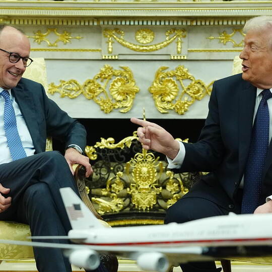 US-Präsident Trump empfängt Bundeskanzler Merz