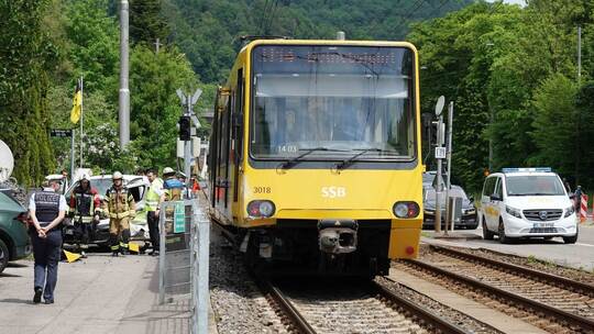 Stadtbahn-Unfall in Stuttgart