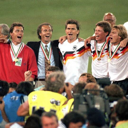 1990 wird Deutschland Fußball-Weltmeister