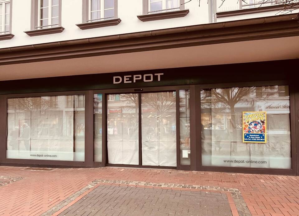 Geschlossene Depot-Filiale Geschlossene Depot-Filiale