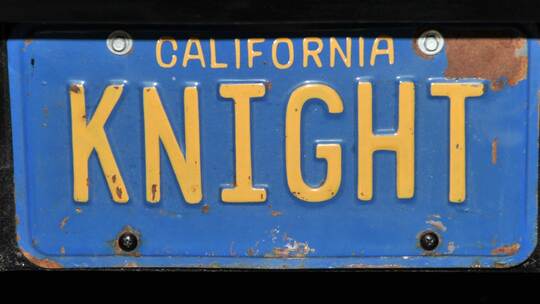 Autoschild aus "Knight Rider"