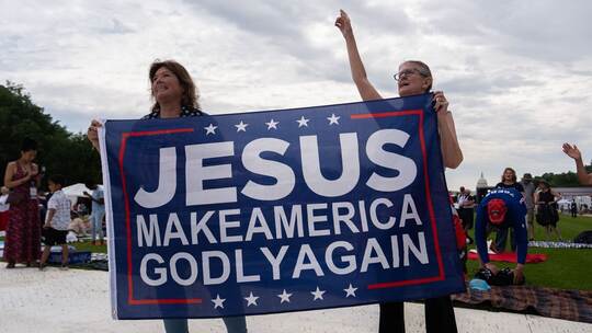 Gebetsveranstaltung konservativer Christen zu 250 Jahre USA Gebetsveranstaltung konservativer Christen zu 250 Jahre USA