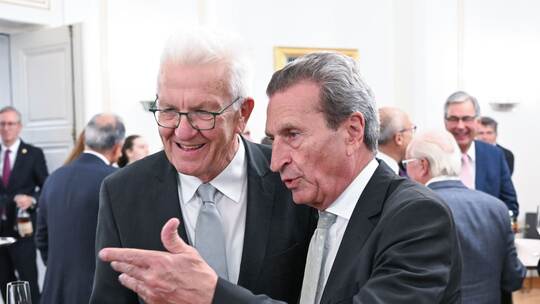 Günther Oettinger und Winfried Kretschmann Günther Oettinger und Winfried Kretschmann