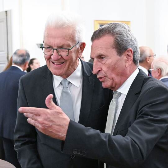 Günther Oettinger und Winfried Kretschmann