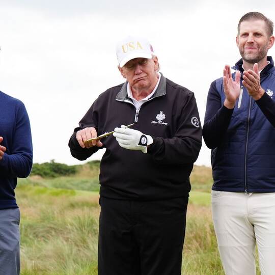 US-Präsident Trump in Schottland