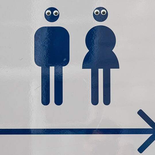 Toilettenschild