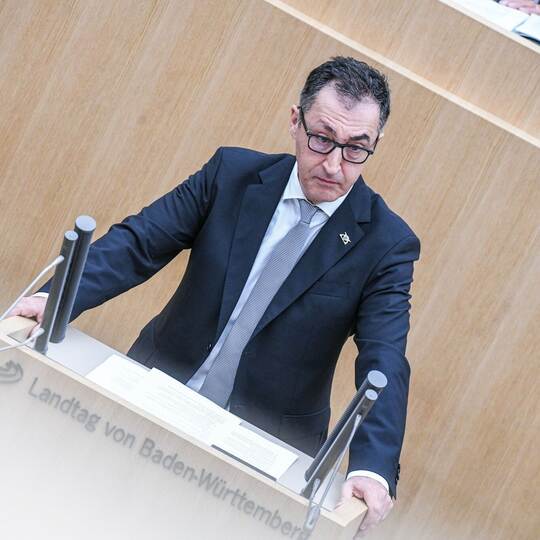 Landtag Stuttgart - Erste Regierungserklärung Özdemirs
