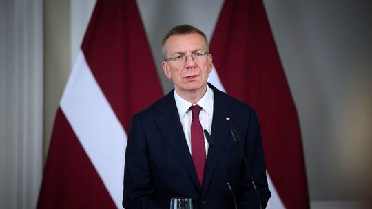 Lettlands Präsident Edgars Rinkevics Lettlands Präsident Edgars Rinkevics