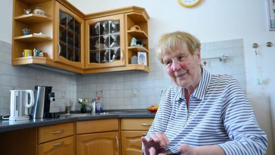 Blinde Patientin Renate S.