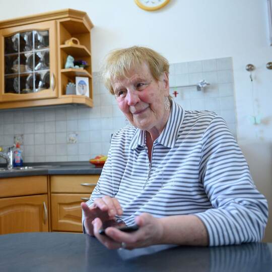Blinde Patientin Renate S.