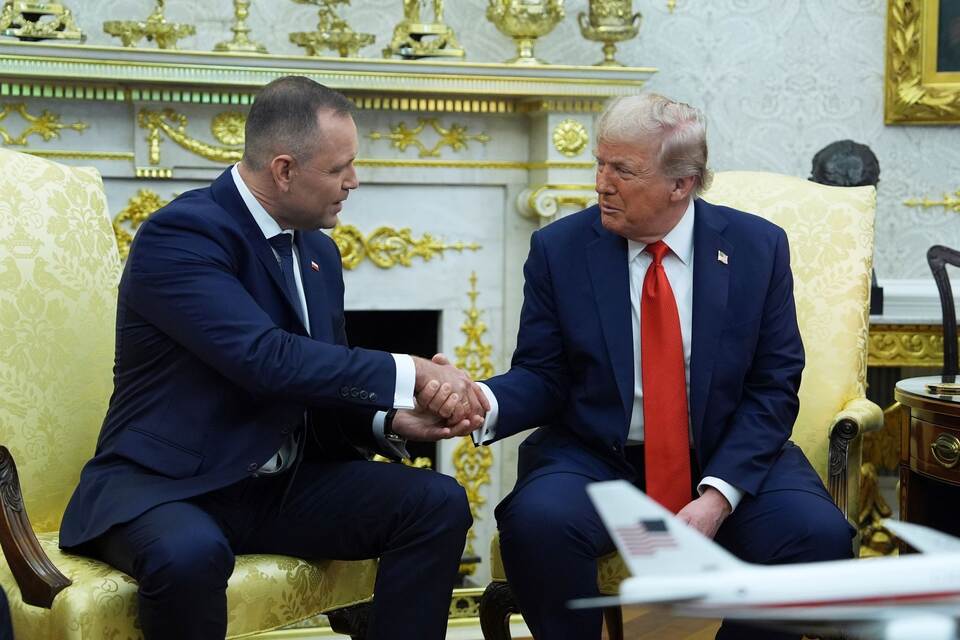 Polens Staatschef Nawrocki in Washington Polens Staatschef Nawrocki in Washington