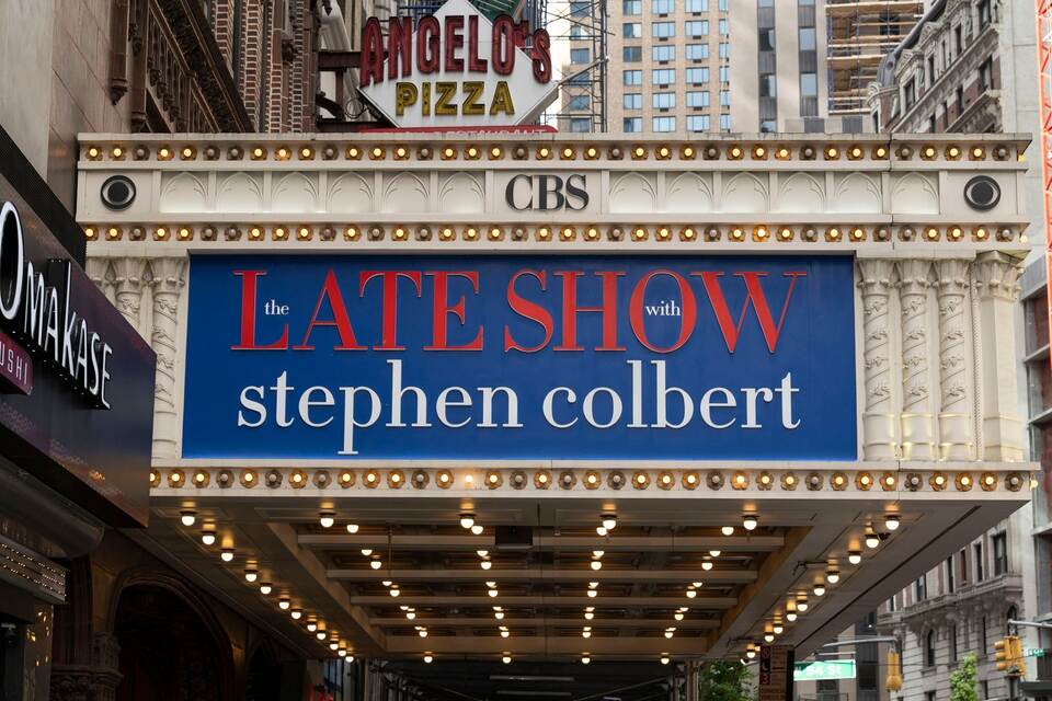 The Late Show mit Stephen Colbert in New York The Late Show mit Stephen Colbert in New York