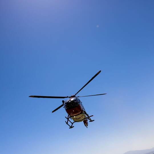 Ein Rettungshubschrauber - Symbolbild