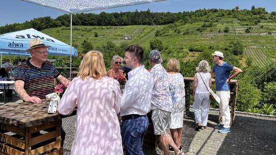 Von überall her kamen die Gäste, um in Ochsenbach das Pfingstwochenende zu genießen. Reinhold