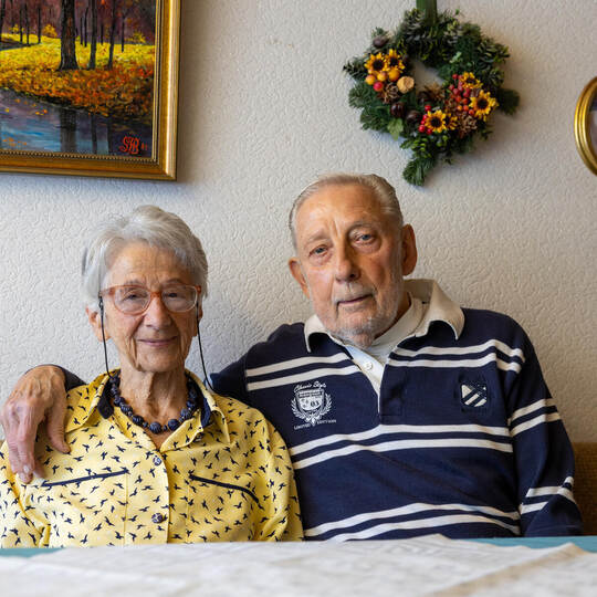 Ingrid und Helmut Meißner feiern die Diamantene Hochzeit und damit 60 Jahre gemeinsame Ehe. Röhr