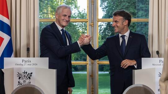 Norwegens Ministerpräsident Støre in Paris