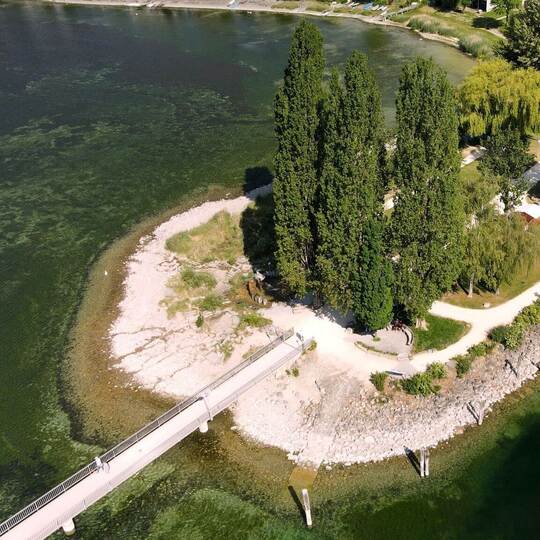 Niedrigwasser am Bodensee