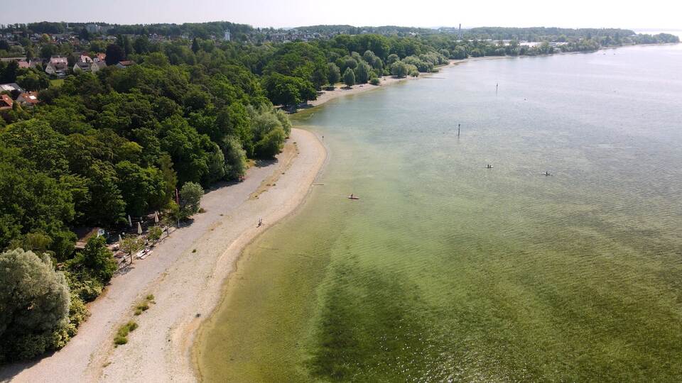 Niedrigwasser am Bodensee