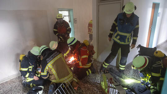 Feuerwehr Übung Altes Technisches Rathaus