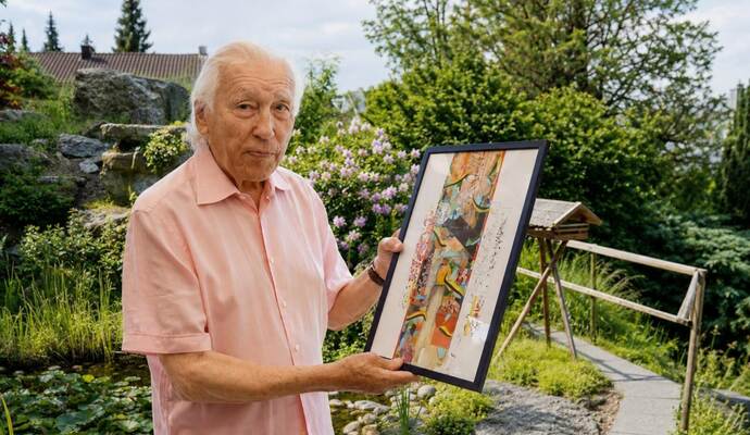 Thomas Kubisch spricht mit der PZ über Kunst und Kreativität im Alter, Kalligrafie und sein zurückgezogenes Leben