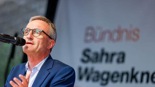 Thomas Geisel im Wahlkampf für das BSW Thomas Geisel im Wahlkampf für das BSW