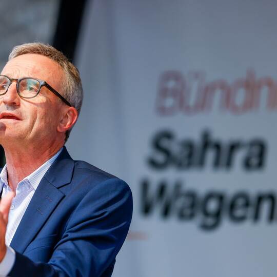 Thomas Geisel im Wahlkampf für das BSW