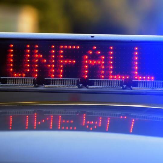 Polizei sichert Unfallstelle