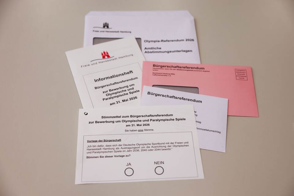 Abstimmungsunterlagen zum Olympia-Referendum