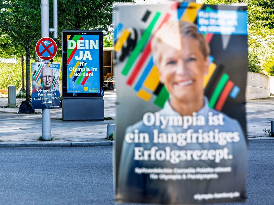Pro-Olympia Werbung in Hamburg