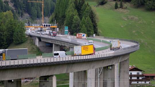 Vor der Sperrung der Brennerautobahn