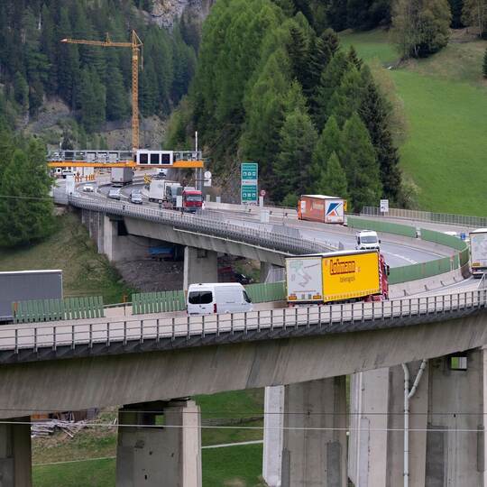 Vor der Sperrung der Brennerautobahn