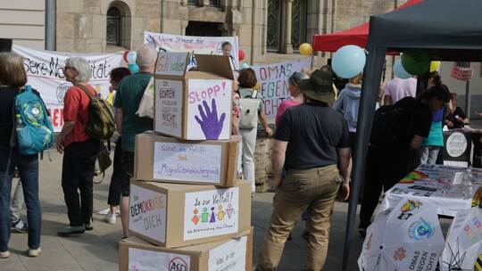 Kundgebung "Nein zur Wahl eines AfD-Landrates"