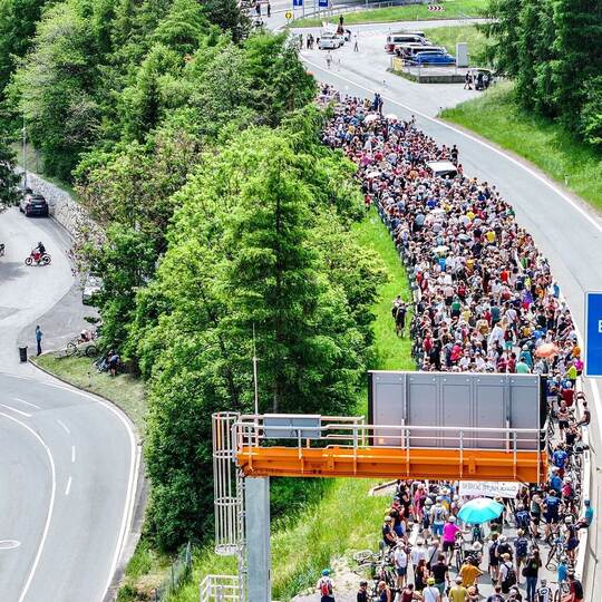 Demonstration und Totalsperre auf Brennerautobahn