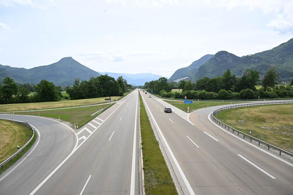 Demo auf Brennerautobahn - Deutschland Demo auf Brennerautobahn - Deutschland