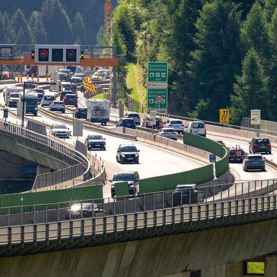 Nach der Demo auf der Brennerautobahn mit Totalsperre