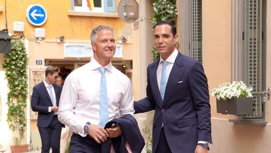 Ralf Schumacher sagt in Saint-Tropez Ja Ralf Schumacher sagt in Saint-Tropez Ja