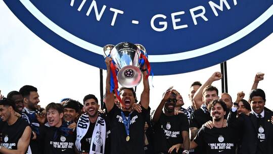 Nach dem Finale zwischen Paris Saint-Germain - FC Arsenal Nach dem Finale zwischen Paris Saint-Germain - FC Arsenal