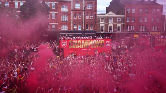 Parade von Arsenal in London Parade von Arsenal in London