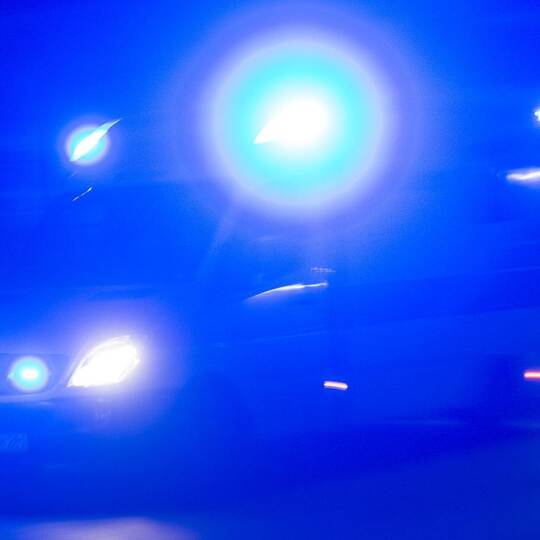 Rettungswagen mit Blaulicht