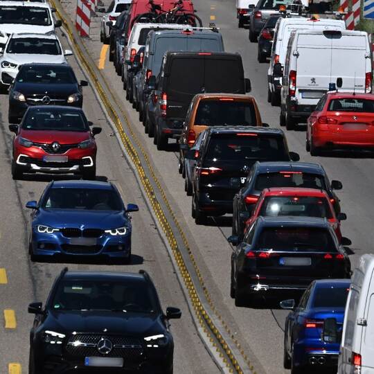 Autobahn 8 Baustelle bei Pforzheim