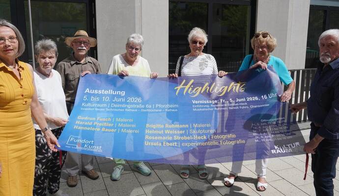„Highlights“ im Technischen Rathaus: Sieben Künstler zeigen ihre Lieblingswerke in Pforzheim