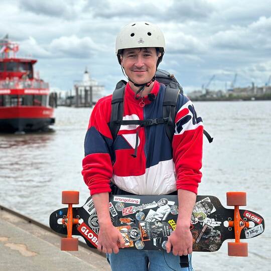 Longboardfahrer