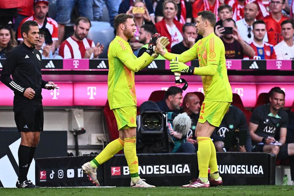 Daniel Peretz (l) und Manuel Neuer Daniel Peretz (l) und Manuel Neuer