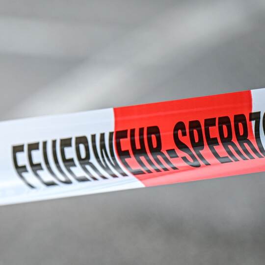 Absperrband Feuerwehreinsatz