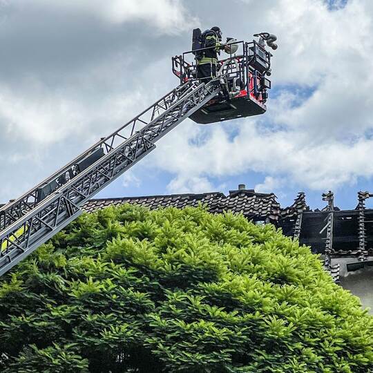 Dachstuhlbrand in Schwäbisch Gmünd