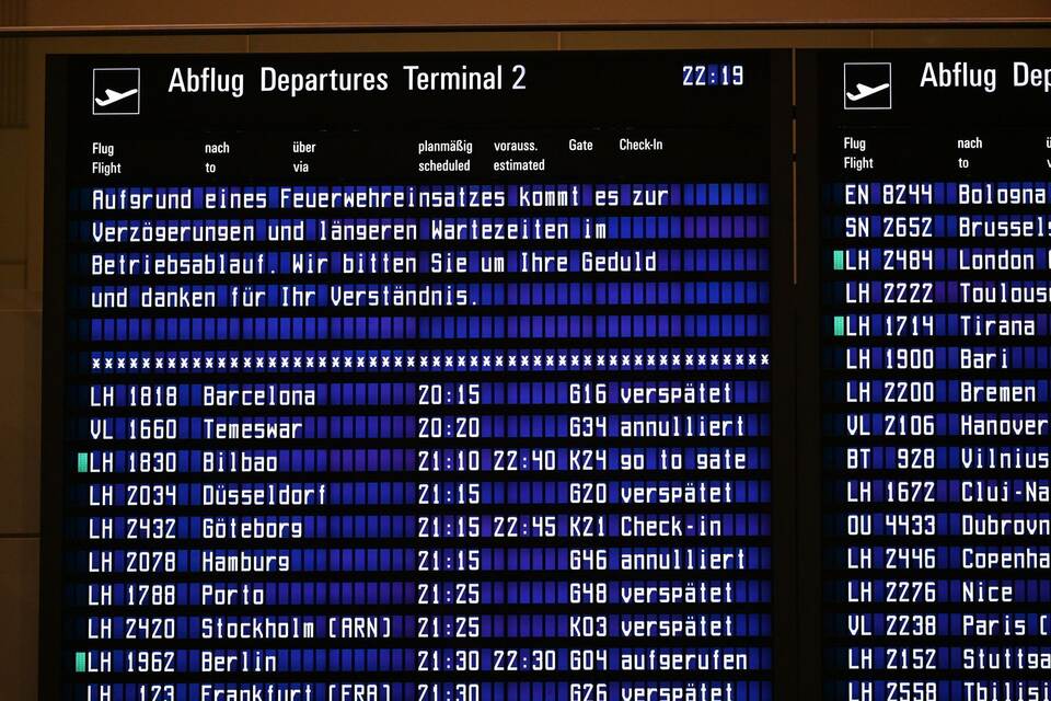 Flughafen München stellt teilweise Betrieb ein