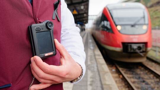 Bodycam-Training bei der Deutschen Bahn Bodycam-Training bei der Deutschen Bahn