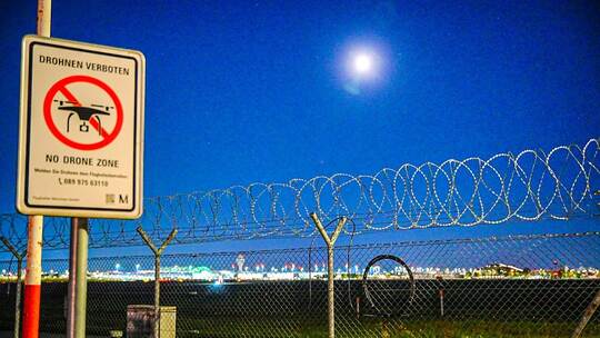Drohnensichtung am Flughafen München