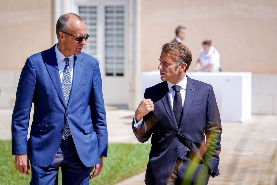 Friedrich Merz und Emmanuel Macron Friedrich Merz und Emmanuel Macron