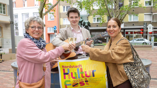 Sind schon voller Vorfreude angesichts des Nordstadtkulturfestes: Heike Kuppinger vom Bürgerverein Nordstadt, Jugendgemeinderat